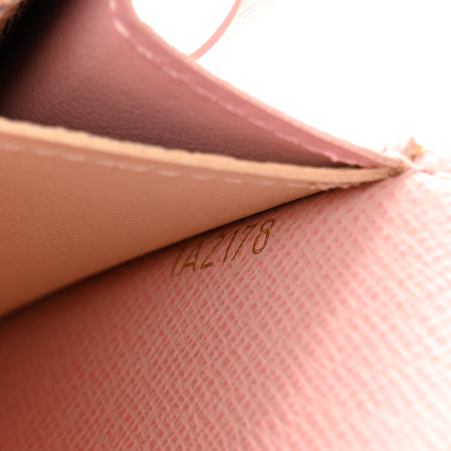 Damier Azur Emilie Wallet Rose Ballerine