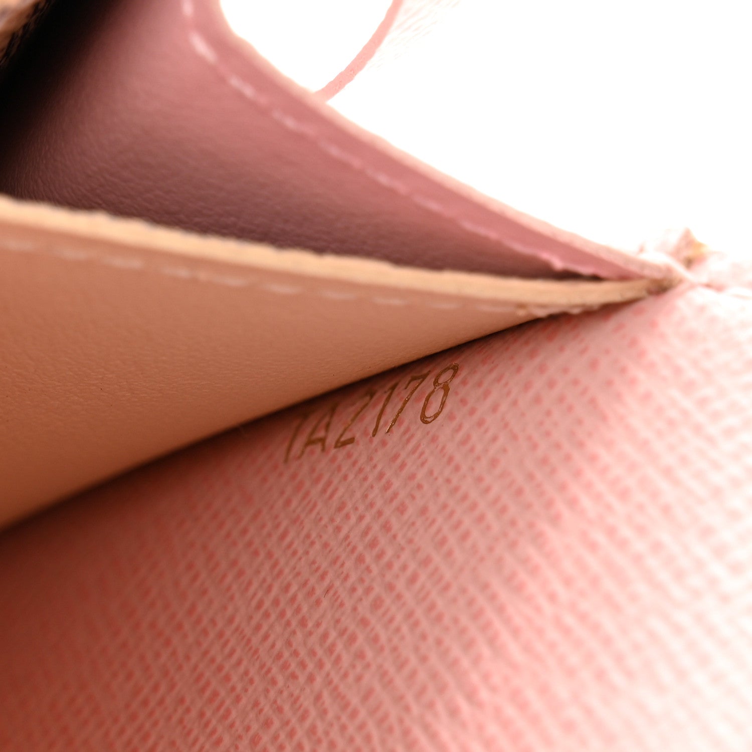 Louis Vuitton Damier Azur Emilie Wallet Rose Ballerine 7 of 11