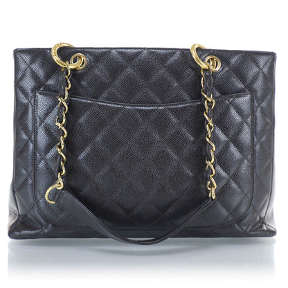 Chanel Caviar Grand Shopping Tote GST Dark Brown GHW 3 of 9