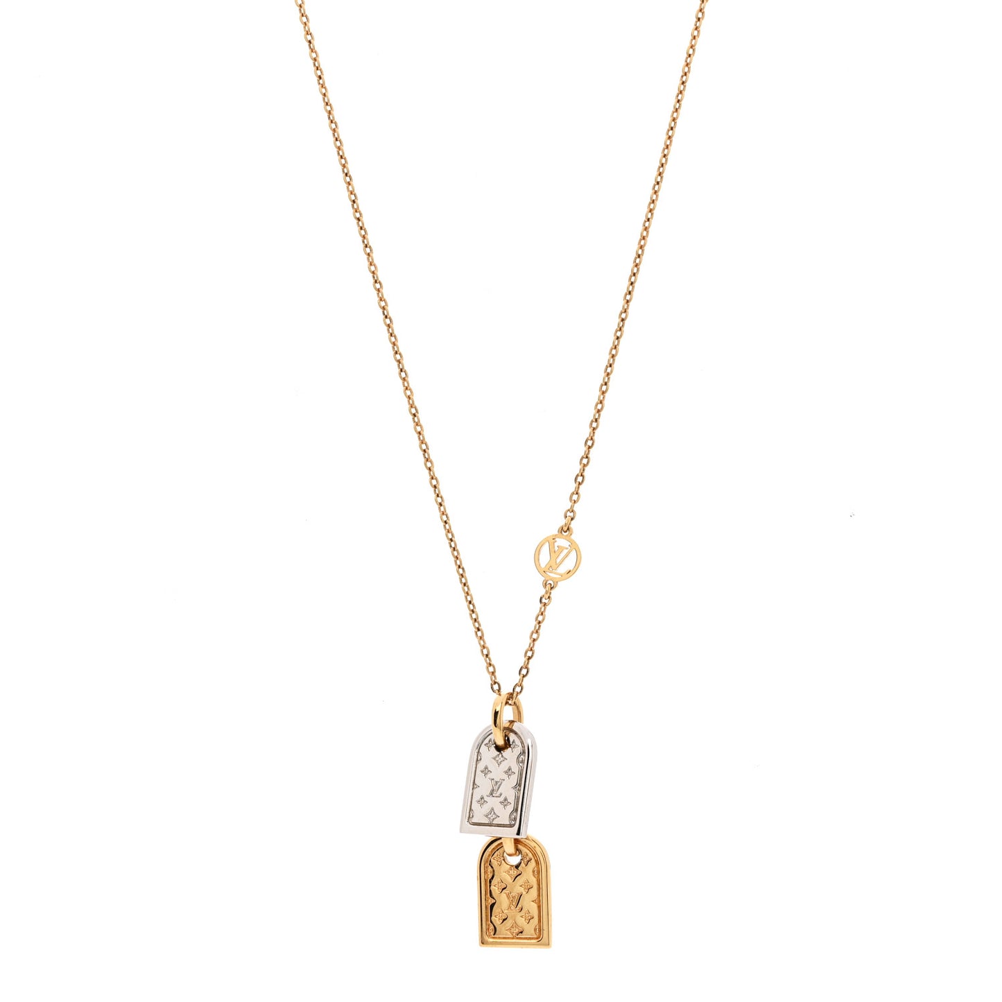 Nanogram Name Tag Necklace Gold