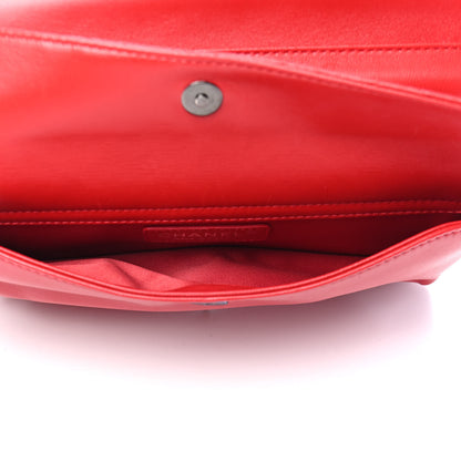Chanel Quilted Lizard Flap Red 5 of 9