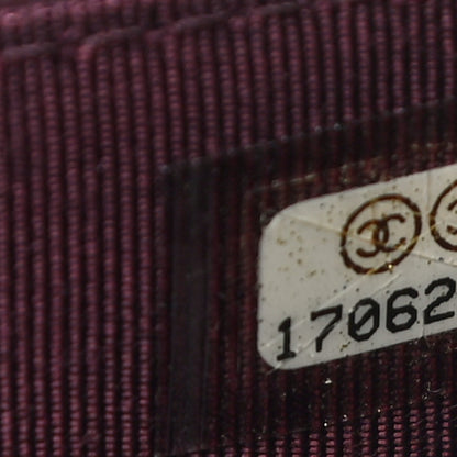 Chanel Lambskin Quilted Wallet On Chain WOC Burgundy 9 of 12