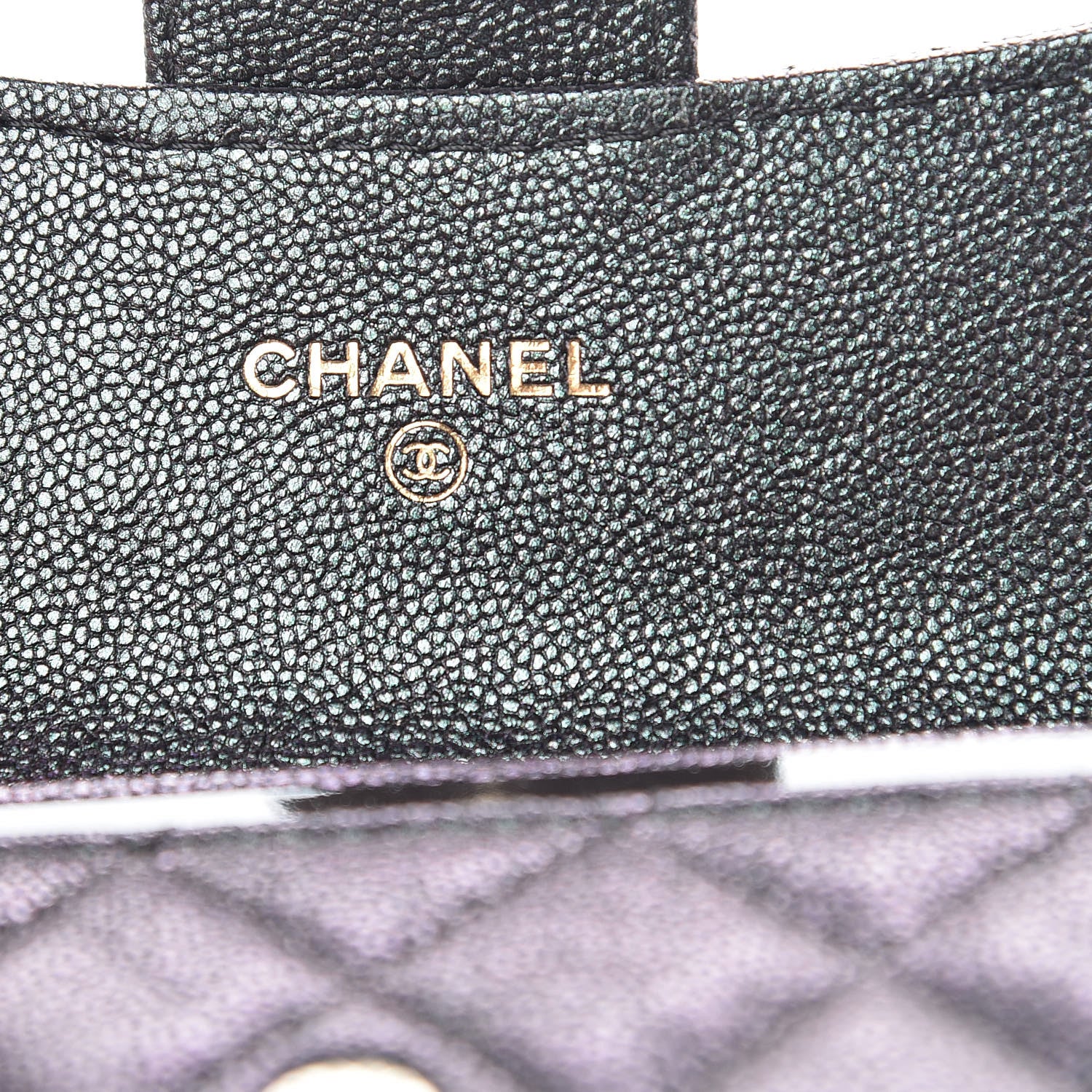 Chanel Iridescent Caviar Quilted Flap Card Holder Black 6 of 9