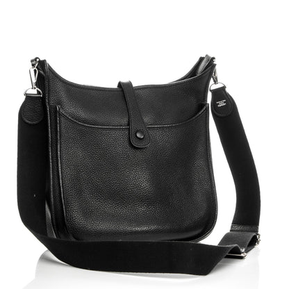 Hermes Taurillon Clemence Evelyne III GM Black 3 of 7