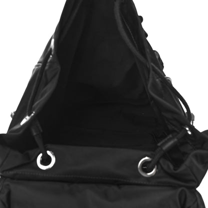 Burberry Nylon Logo Print Rocky Backpack Black 4 of 19