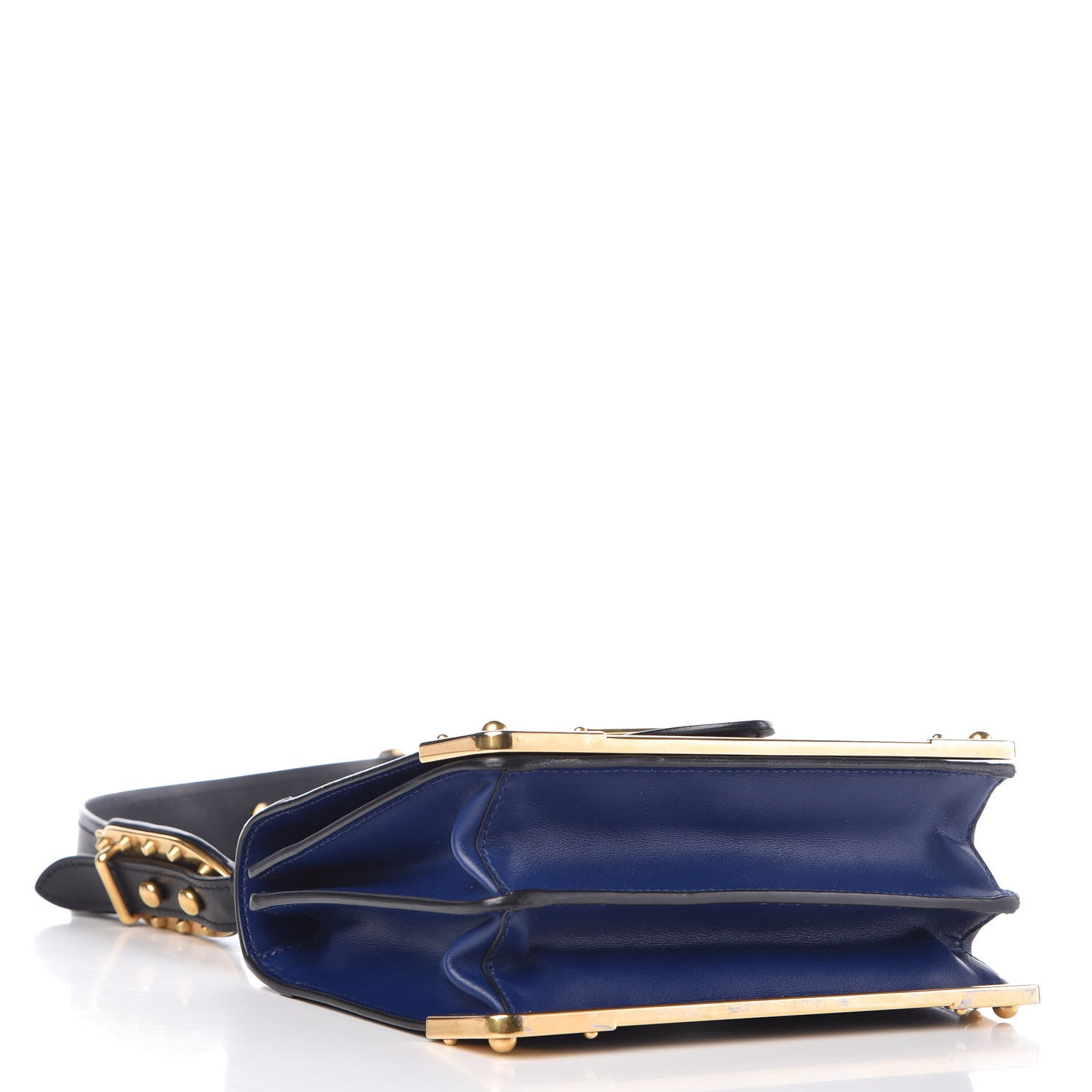 Prada City Calf Saffiano Cahier Bag Inchiostro Black 4 of 8