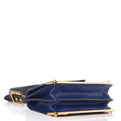 Prada City Calf Saffiano Cahier Bag Inchiostro Black 4 of 8