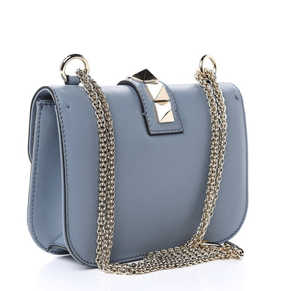 Valentino Garavani Vitello Small Glam Lock Rockstud Flap Sky Sorbet 3 of 12