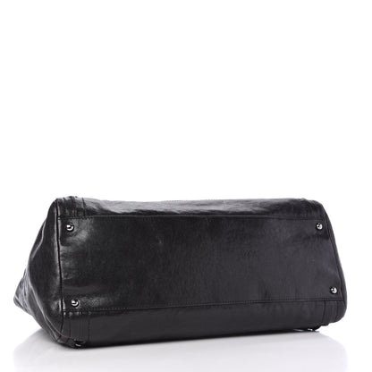 Chanel Glazed Caviar East West Modern Chain Tote Black 4 of 9