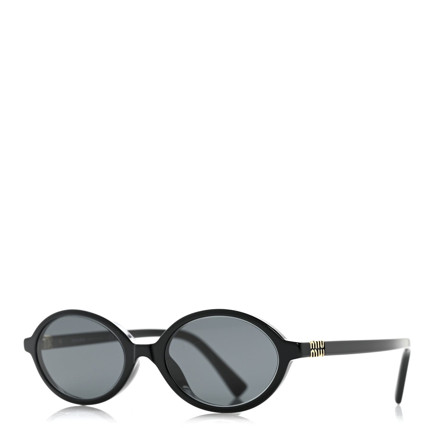 Acetate Oval Regard Sunglasses SMU04Z Slate Gray