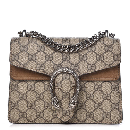 Gucci GG Supreme Monogram Mini Dionysus Shoulder Bag Taupe 1 of 8