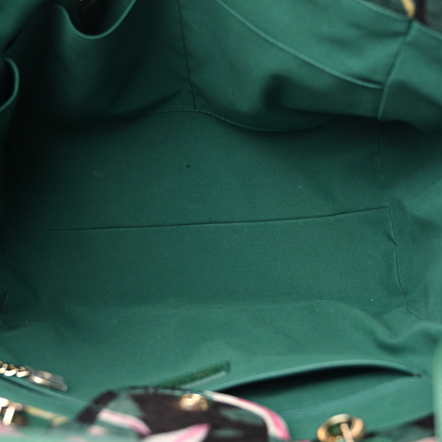 Velvet Calfskin Beaded Medium Deauville Tote Pink Green Black
