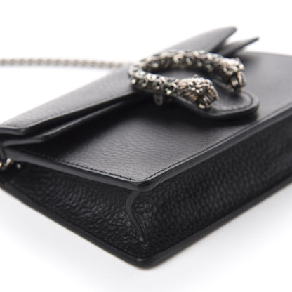 Gucci Calfskin Super Mini Dionysus Shoulder Bag Black 6 of 10