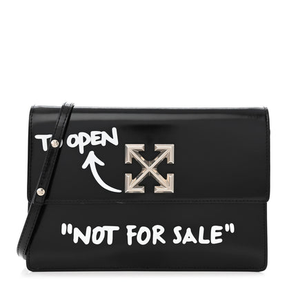 Off-White Calfskin Jitney 1.0 Not For Sale Shoulder Bag Black 1 of 14