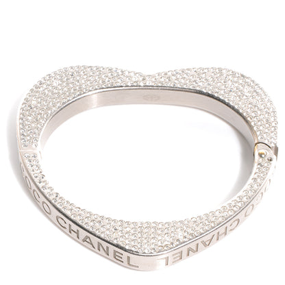 Chanel Swarovski Crystal Heart Bracelet 08P 1 of 7