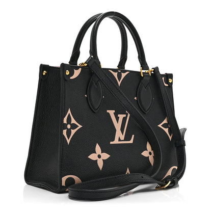 Louis Vuitton Empreinte Monogram Giant Onthego PM Black Beige 3 of 9