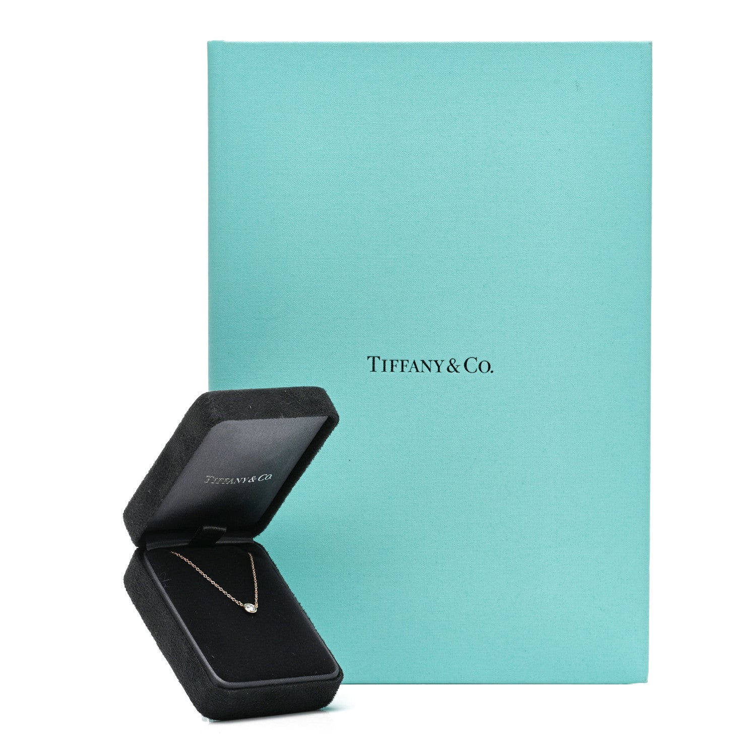 Tiffany 18K Rose Gold Diamond .25ct Elsa Peretti Diamonds by the Yard Pendant Necklace 6 of 6