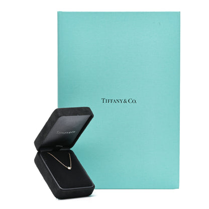 Tiffany 18K Rose Gold Diamond .25ct Elsa Peretti Diamonds by the Yard Pendant Necklace 6 of 6
