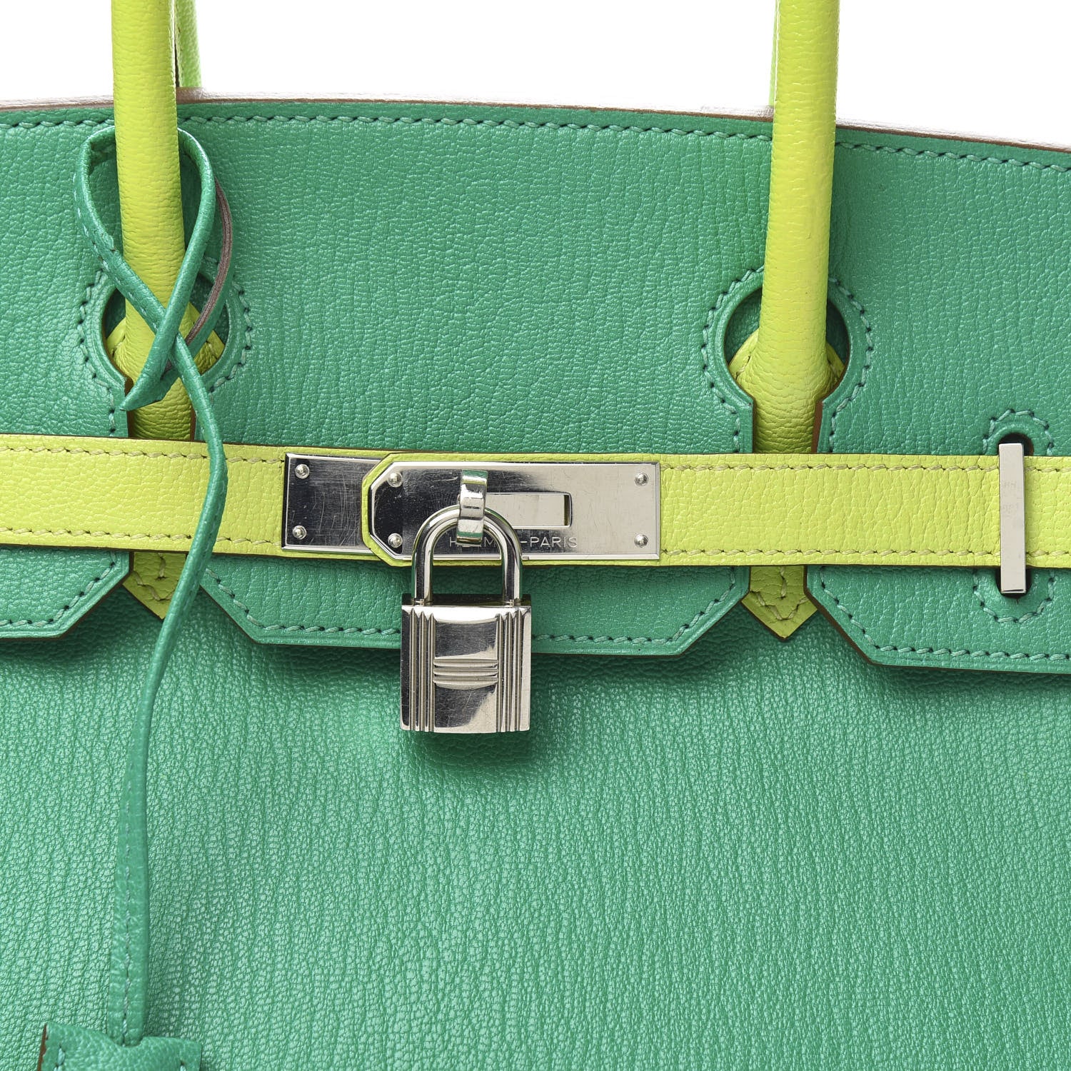 Hermes Chevre Mysore Horseshoe Birkin 30 Menthe Kiwi 13 of 15