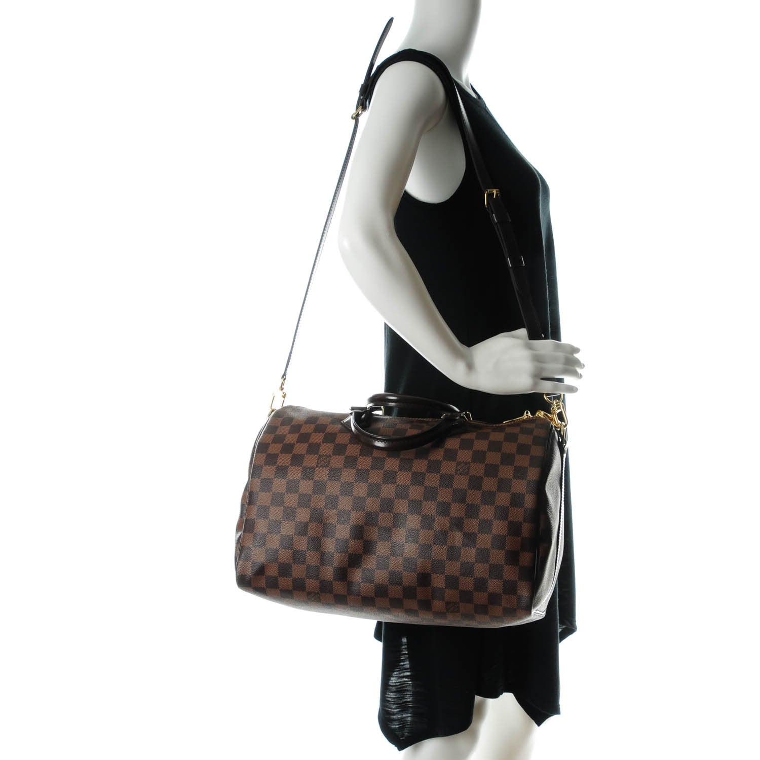 Louis Vuitton Damier Ebene Speedy Bandouliere 35 2 of 8