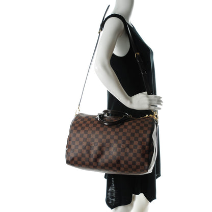Louis Vuitton Damier Ebene Speedy Bandouliere 35 2 of 8