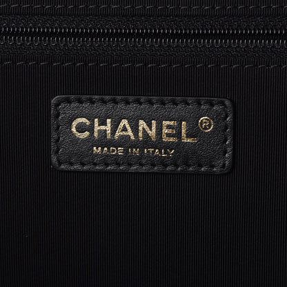 Chanel Bullskin Stitched Large Shopping Bag Black 6 of 9