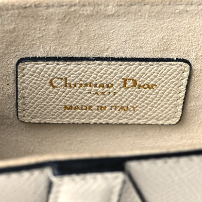 Christian Dior Grained Calfskin Mini Saddle Bag White 5 of 10