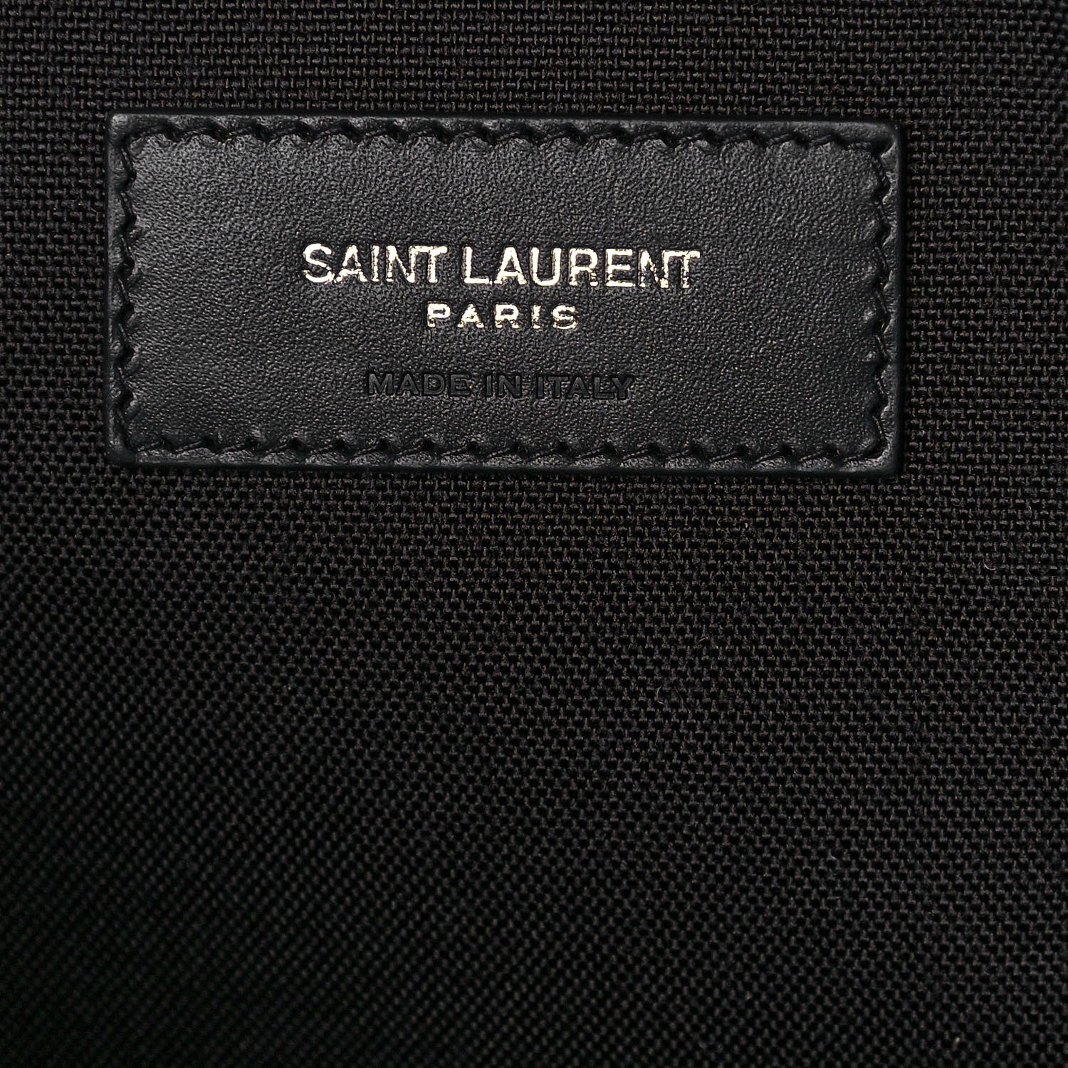 Saint Laurent Canvas Zebra Print City Backpack Yellow Black 6 of 13