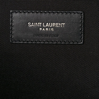 Saint Laurent Canvas Zebra Print City Backpack Yellow Black 6 of 13