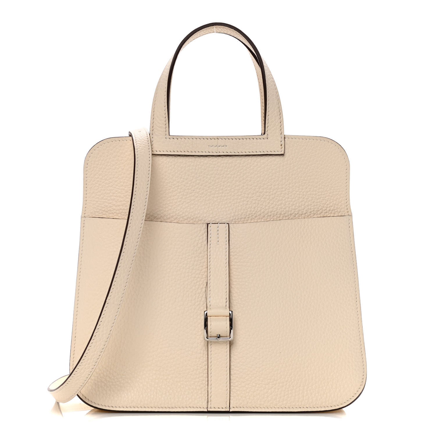 Hermes Taurillon Clemence Verso Halzan 25 Nata Sesame 1 of 8