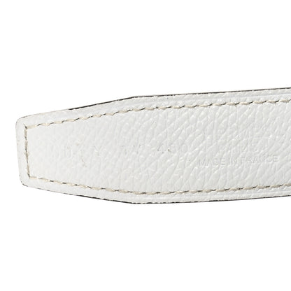 Hermes Swift Epsom 24mm Mini Martelee Constance Belt 90 Jaune Poussin White 5 of 5