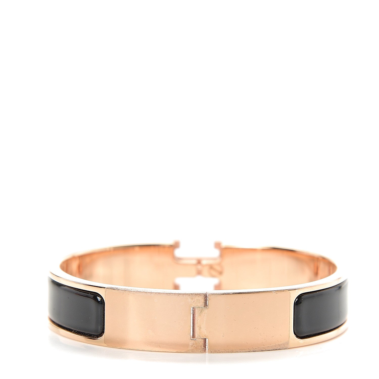 Hermes Enamel Narrow Clic Clac H Bracelet PM Black 2 of 4