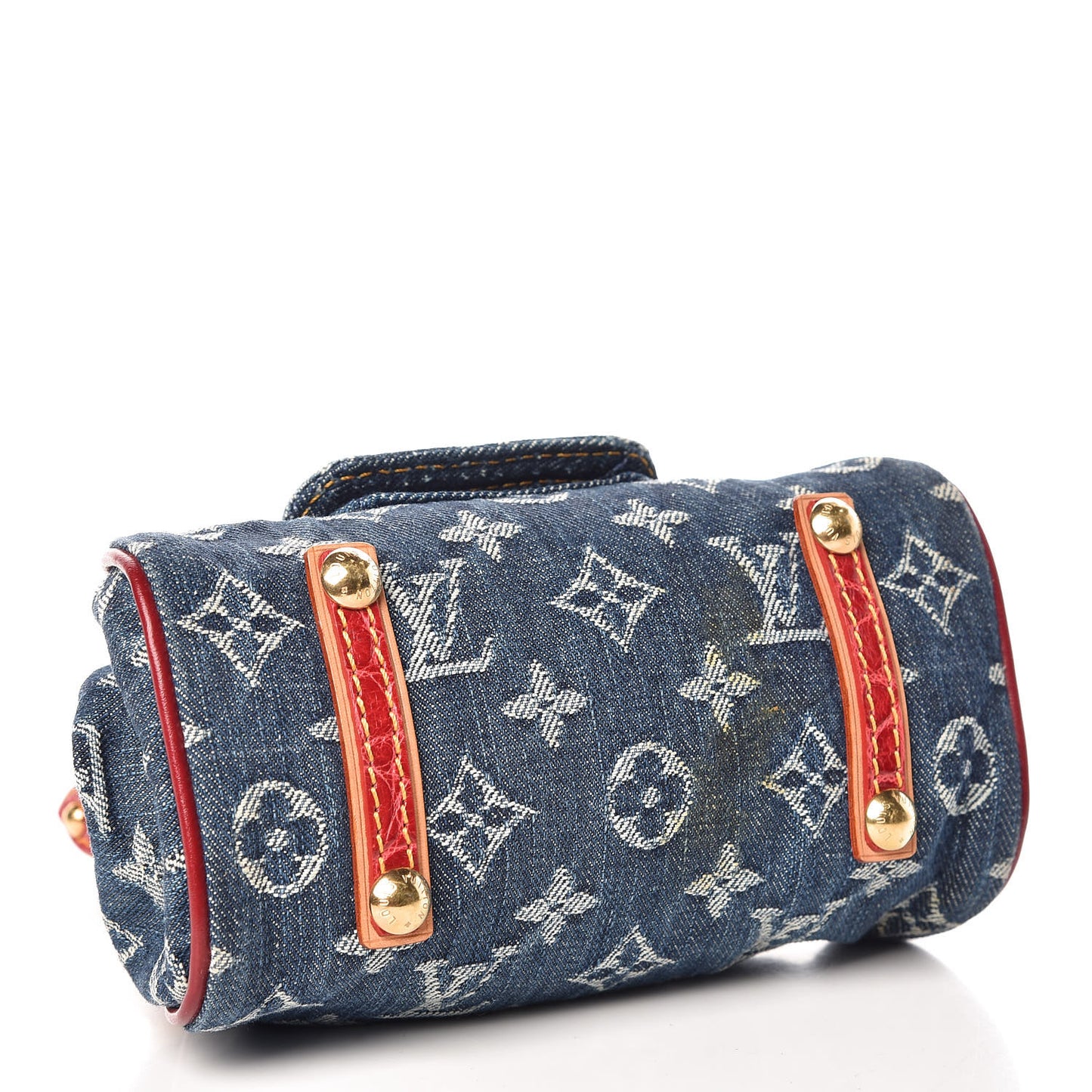 Denim Alligator Sac Fermoir PM