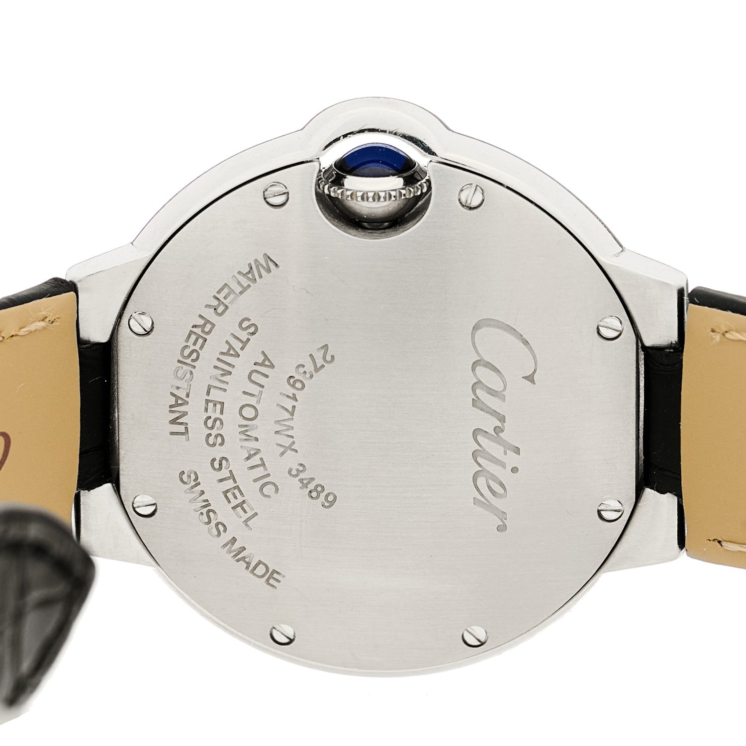 Cartier Stainless Steel Alligator 33mm Ballon Bleu De Cartier Automatic Watch 4 of 5