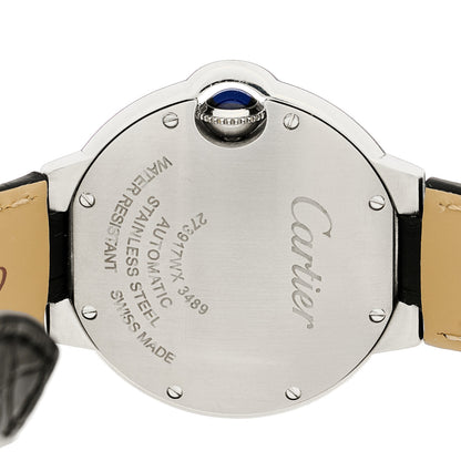 Cartier Stainless Steel Alligator 33mm Ballon Bleu De Cartier Automatic Watch 4 of 5