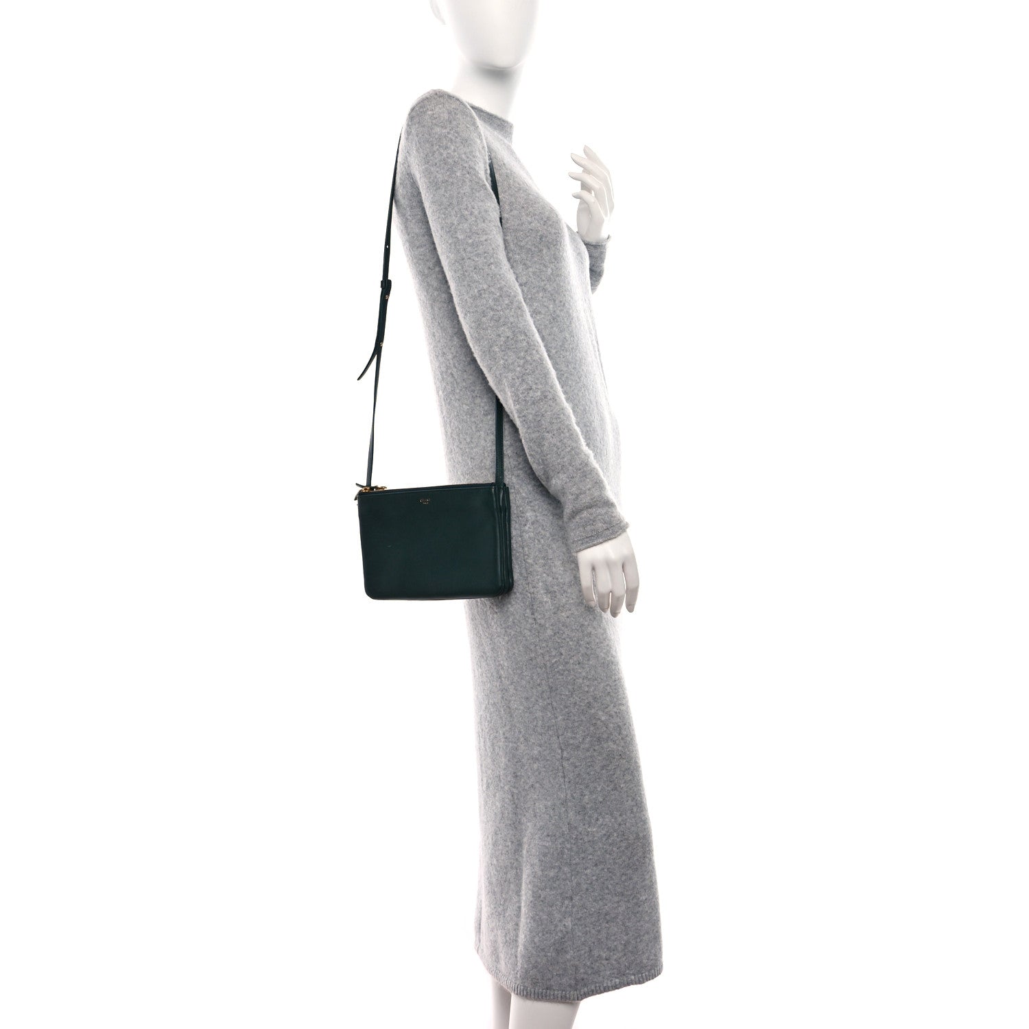 Celine Lambskin Small Trio Crossbody Bag Amazone 2 of 13