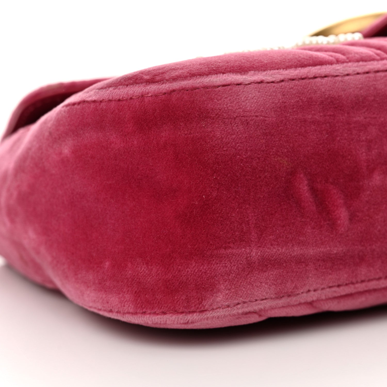 Gucci Velvet Matelasse Blind for Love Embroidered Medium GG Marmont Shoulder Bag Light Raspberry Rose Multicolor 9 of 13