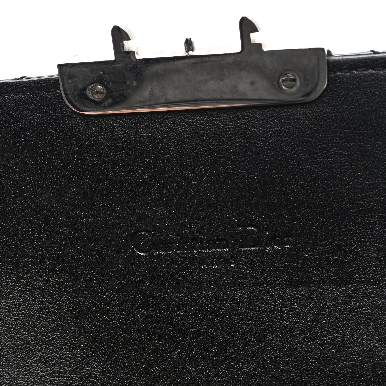 Christian Dior Patent Cannage Miss Dior Chain Wallet Black 6 of 10
