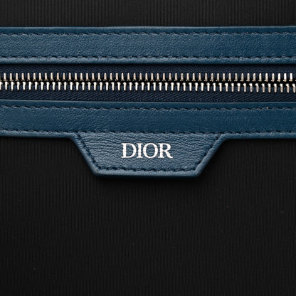 Christian Dior Calfskin Perforated Oblique Galaxy Marsupio World Tour Pelle Sling Navy Blue 6 of 7