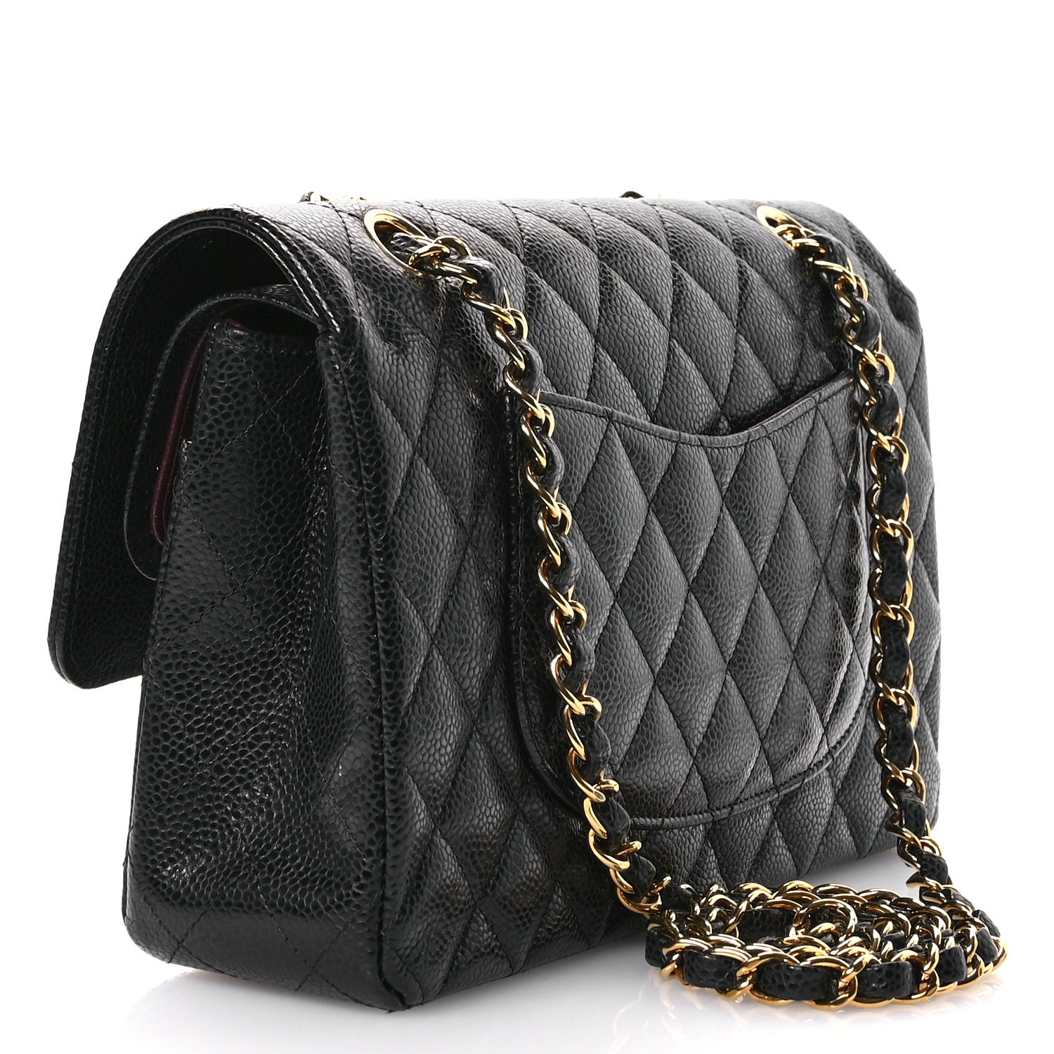 Chanel Caviar Quilted Medium Double Flap Black 2 of 11