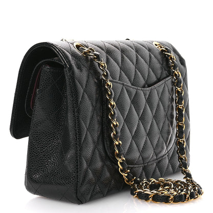 Chanel Caviar Quilted Medium Double Flap Black 2 of 11