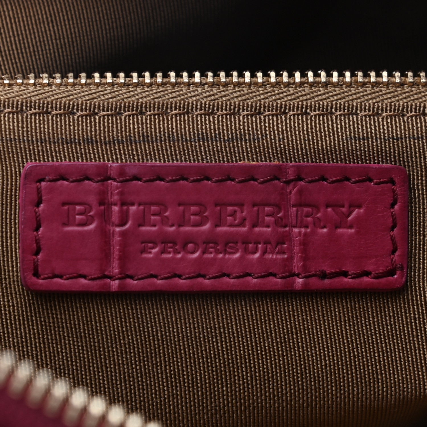 Burberry Alligator Kendal Folded Crossbody Red 6 of 8
