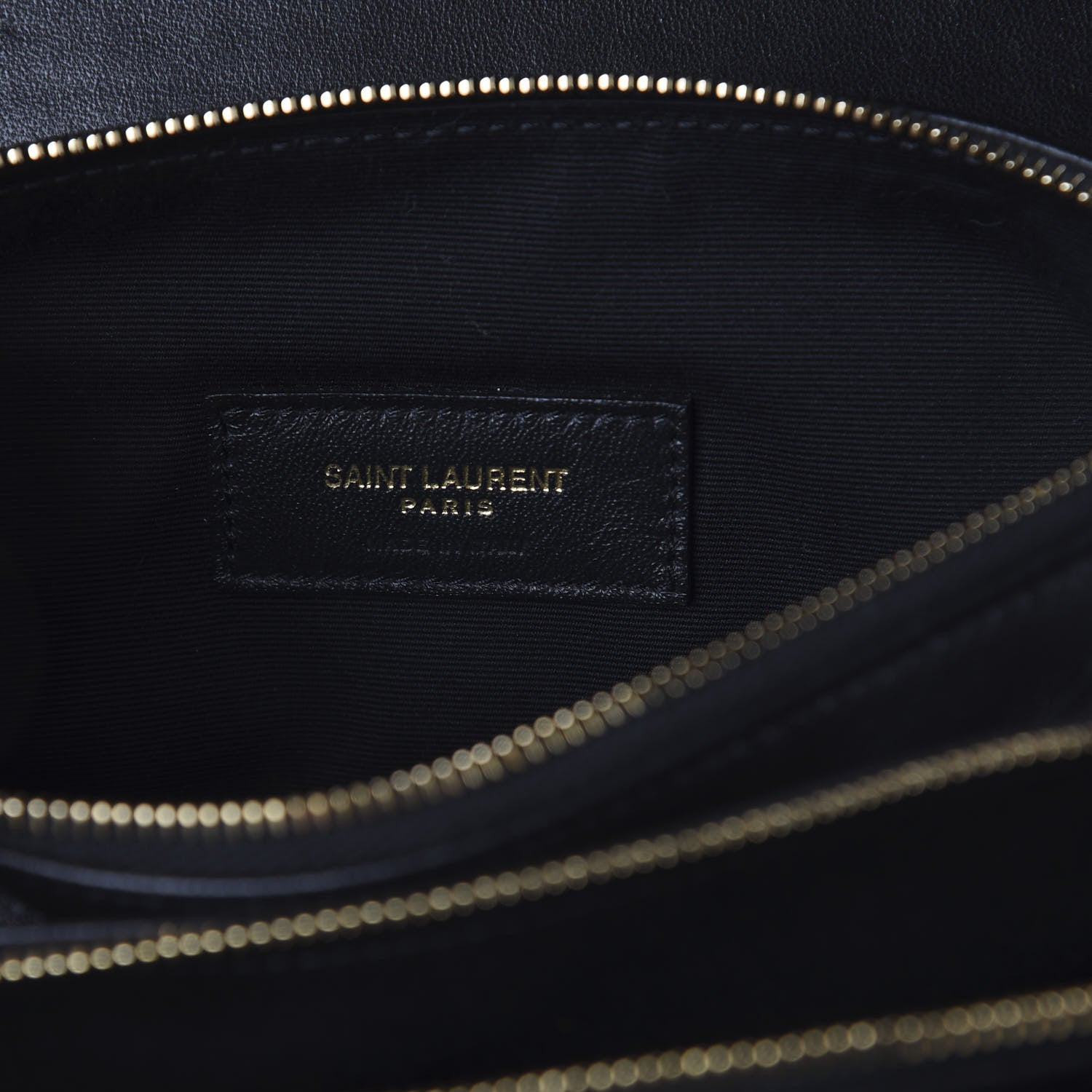 Saint Laurent Lambskin Diamond Quilted Monogram Angie Chain Bag Black 7 of 7