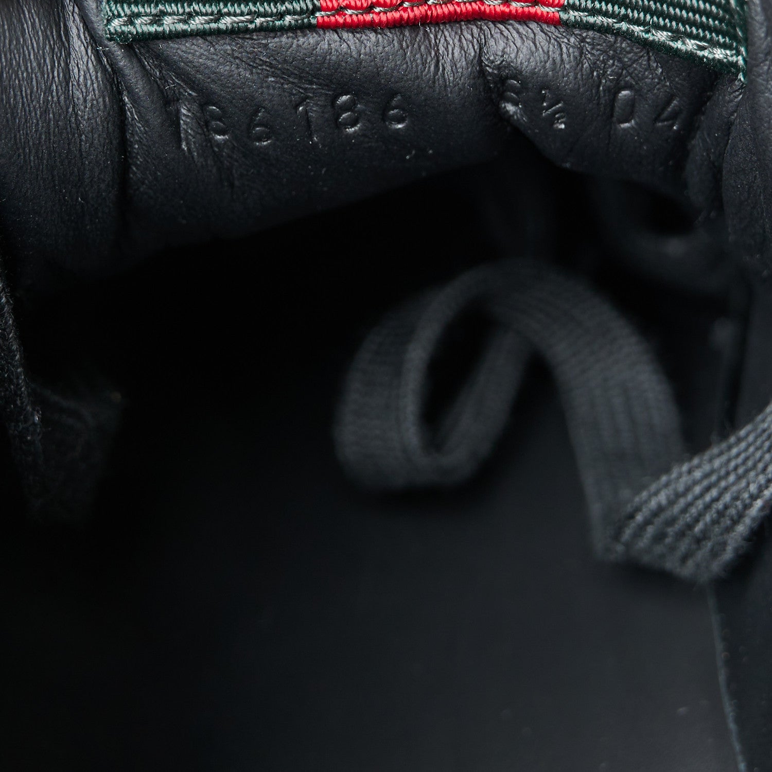 Gucci Sparrow Calfskin Mens Re-Web Sneakers 8.5 Black 9 of 10
