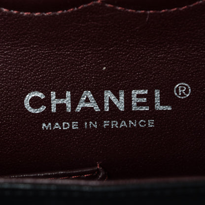 Chanel Lambskin Quilted Medium Double Flap Black 6 of 7