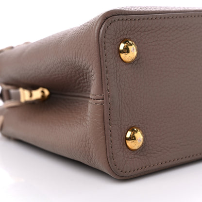 Louis Vuitton Taurillon Lambskin Capucines PM Taupe 7 of 8