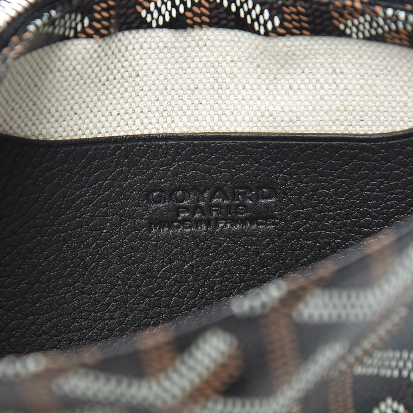 Goyardine Plumet Wallet Clutch Black