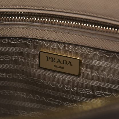 Prada Saffiano Small Galleria Double Zip Tote Sabbia 5 of 10