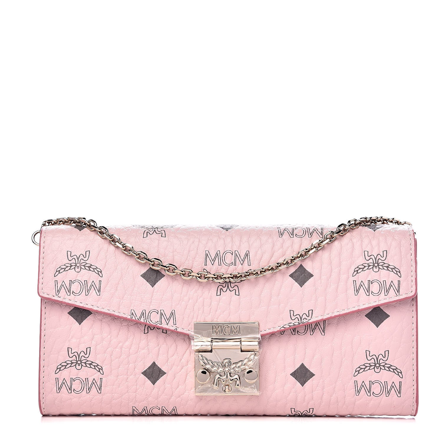 MCM Visetos Large Patricia Wallet On Chain Soft Pink 1 of 10