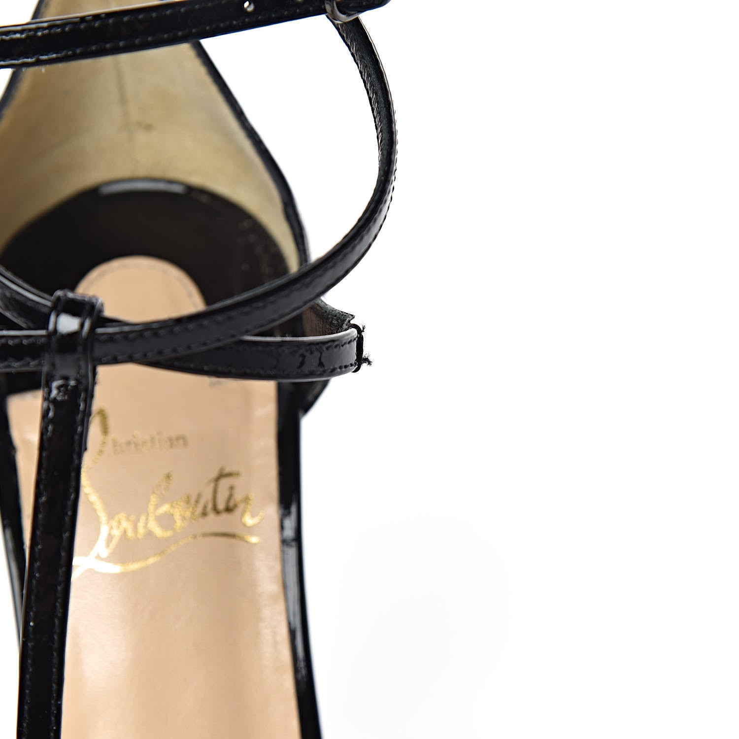Christian Louboutin Patent Benedetta 120 Sandals 35 Black 8 of 11